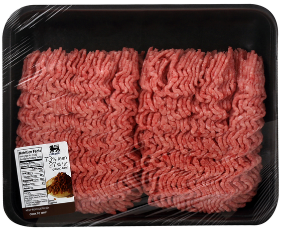 Food Lion 73% Lean 27% Fat Ground Beef Family Pack Fresh