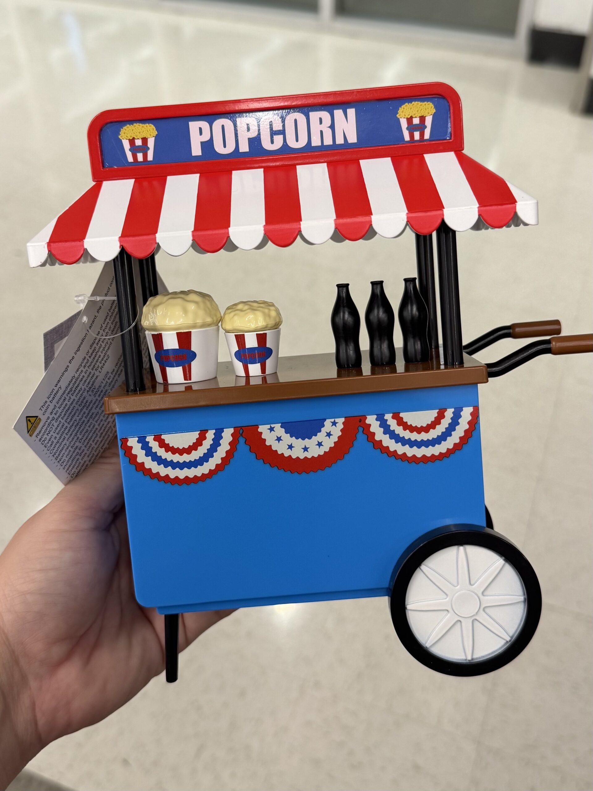 Popcorn Cart Decoration - in store