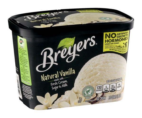 Breyers Natural Vanilla Ice Cream | $5.99 - Buy 1, Get 1 Free