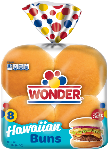 Wonder Hawaiian Sandwich Buns - 8 ct