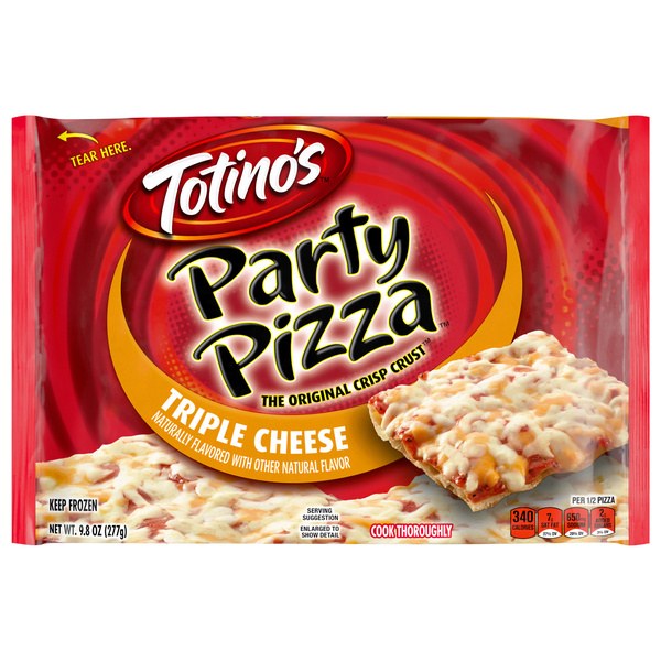 Totino's The Original Crisp Crust Triple Cheese Party Pizza | 4 for $6.00
