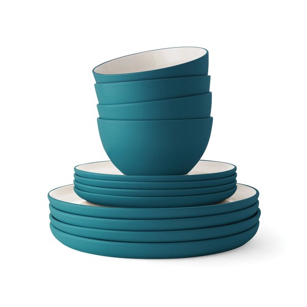 Member's Mark 12-Piece Two-Tone Stoneware Dinnerware — $28.76