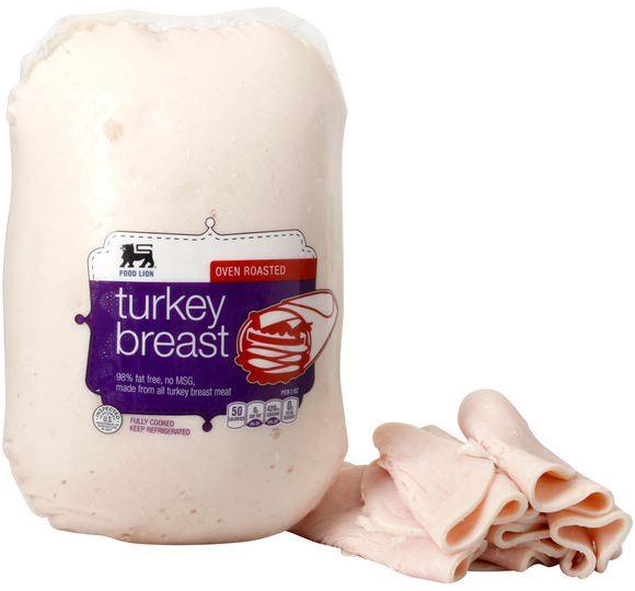 Food Lion Deli Oven Roasted Turkey Breast (Regular Sliced)