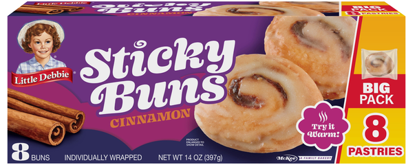 Little Debbie Cinnamon Sticky Buns Big Pack - 8 ct