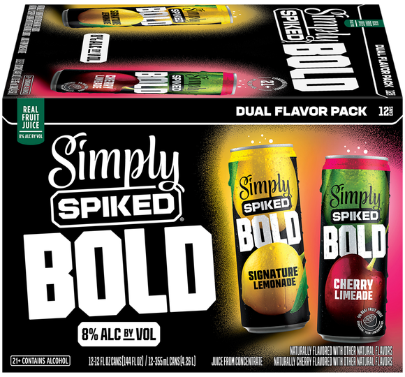 Simply Spiked Bold Signature Lemonade/Cherry Limeade Beer - 12 pk