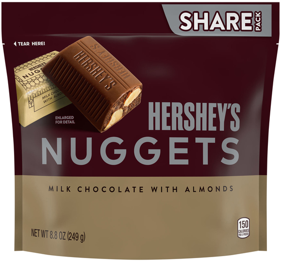 Hershey's Nuggets Milk Chocolate Candy with Almonds Share Pack