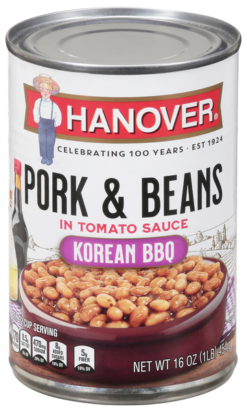 Hanover Korean BBQ Pork & Beans in Tomato Sauce