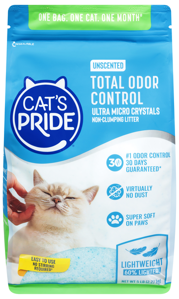 Cat's Pride Total Odor Control Unscented Non Clumping Litter