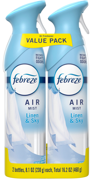 Febreze AIR Mist Linen & Sky Freshener Trigger Spray - 2 ct