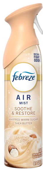 Febreze AIR Mist Whipped Warm Sugar Shea Butter Freshener Spray
