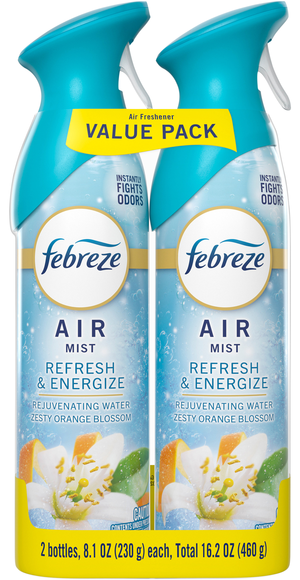 Febreze AIR Mist Zesty Orange Blossom Freshener Trigger Spray - 2 ct