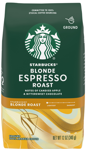 Starbucks Blonde Espresso Light Roast Ground Coffee