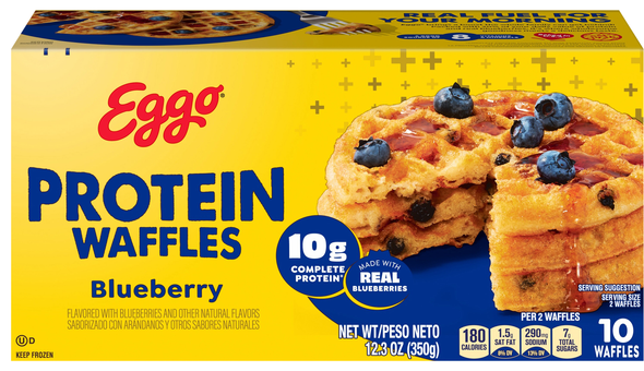 Eggo Blueberry Protein Waffles - 10 ct Frozen