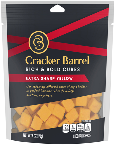 Cracker Barrel Extra Sharp Cheddar Cheese Cubes