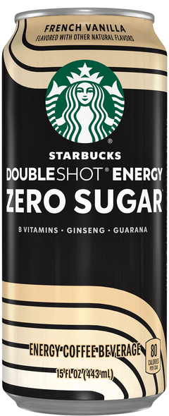 Starbucks Doubleshot Zero Sugar French Vanilla Energy Coffee Beverage