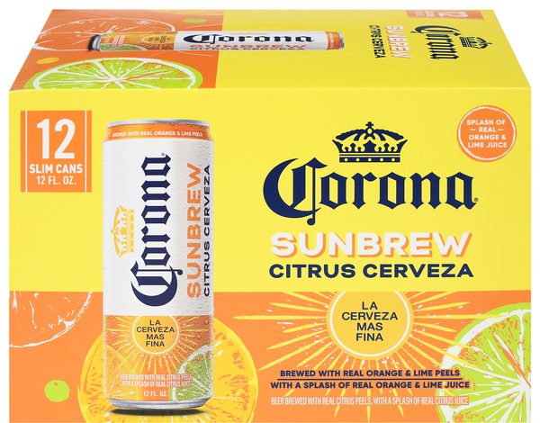 Corona Sunbrew Citrus Cerveza - 12 pk