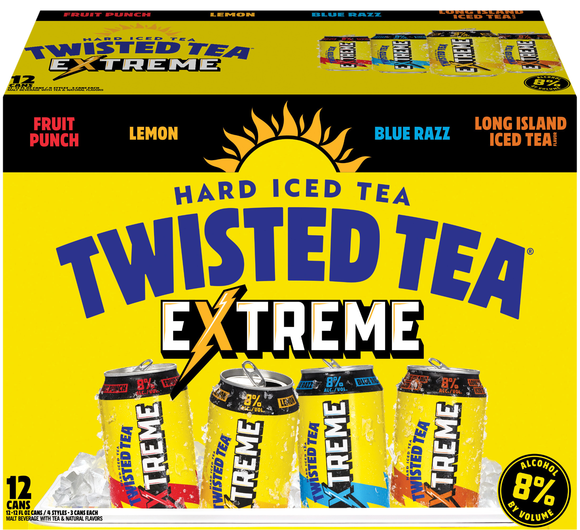 Twisted Tea Extreme Hard Iced Tea Variety Pack - 12 pk