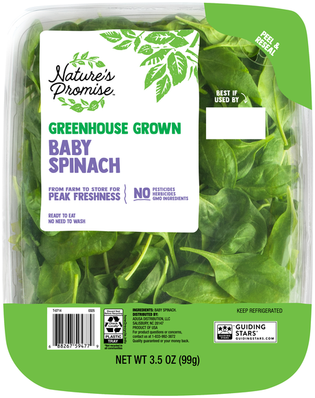 Nature's Promise Greenhouse Grown Baby Spinach