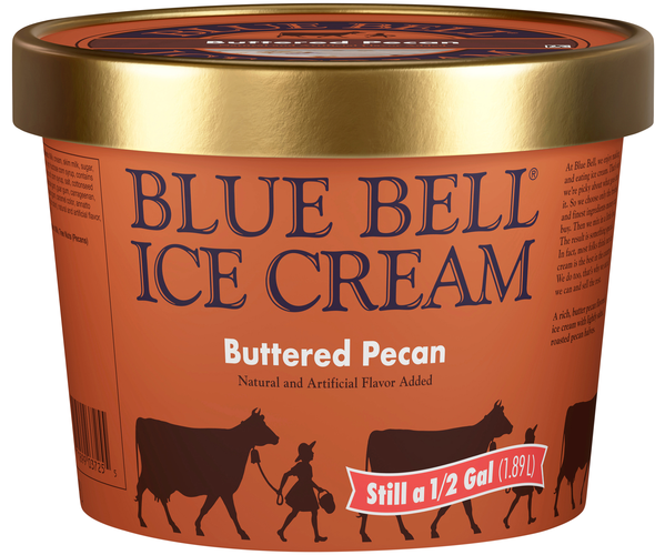 Blue Bell Buttered Pecan Ice Cream