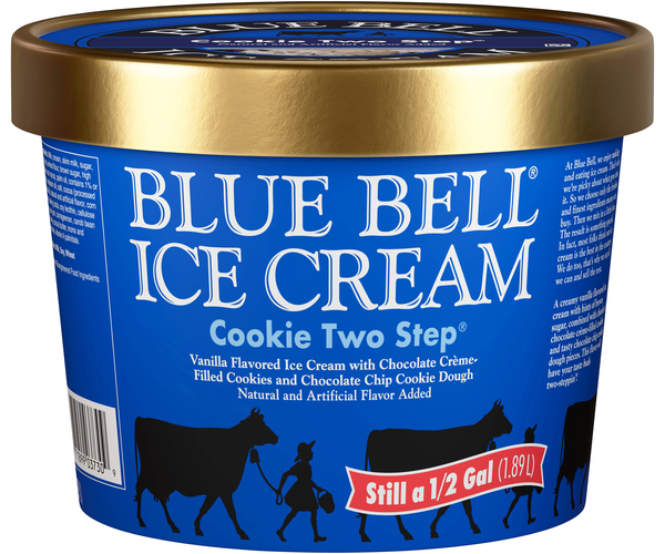 Blue Bell Cookie Two Step Ice Cream