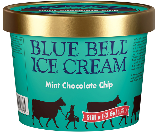 Blue Bell Mint Chocolate Chip Ice Cream