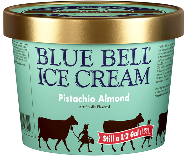 Blue Bell Pistachio Almond Ice Cream