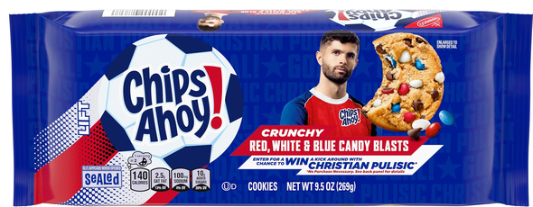 Nabisco Chips Ahoy! Crunchy Red White & Blue Candy Blasts Cookies