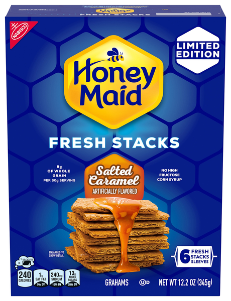 Nabisco Honey Maid Salted Caramel Grahams Fresh Stacks - 6 ct