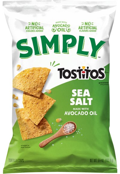Simply Tostitos Avocado Oil Sea Salt Tortilla Chips
