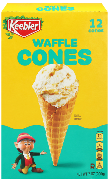 Keebler Waffle Ice Cream Cones - 12 ct