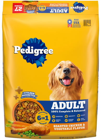 PEDIGREE Roasted Chicken & Vegetable Flavor Adult Dry Dog Food
