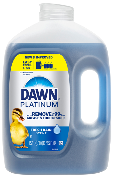 Dawn Platinum Fresh Rain Scent Liquid Dish Soap