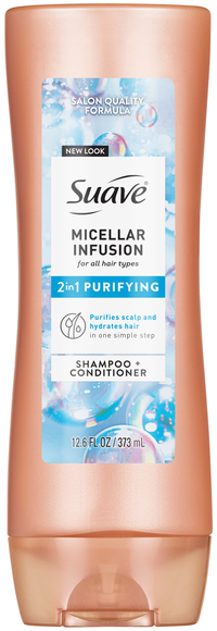 Suave Purifying Micellar Infusion 2-in-1 Shampoo + Conditioner