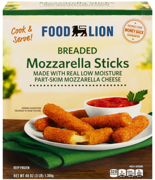 Food Lion Breaded Mozzarella Sticks Frozen