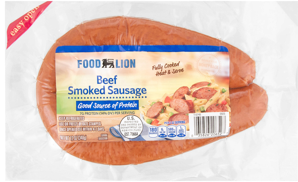 Food Lion Beef Smoked Sausage