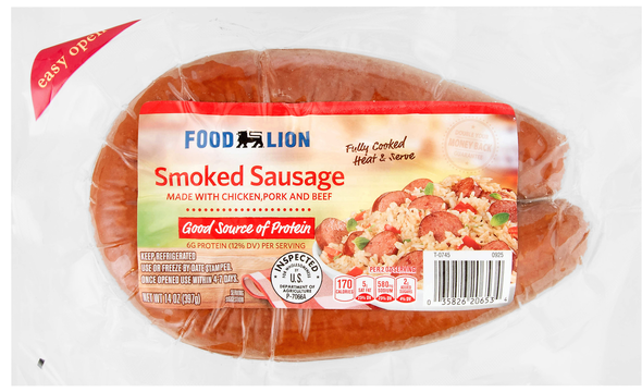Food Lion Chicken Pork & Beef Smoked Sausage