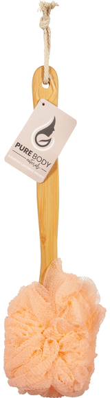 Pure Body Naturals Bamboo Laponge Brush Orange