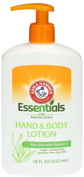 Arm & Hammer Essentials Aloe Vera with Vitamin E Hand & Body Lotion Pump