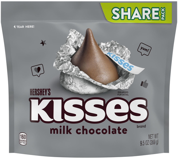 Hershey's KISSES Milk Chocolate Candy Share Pack