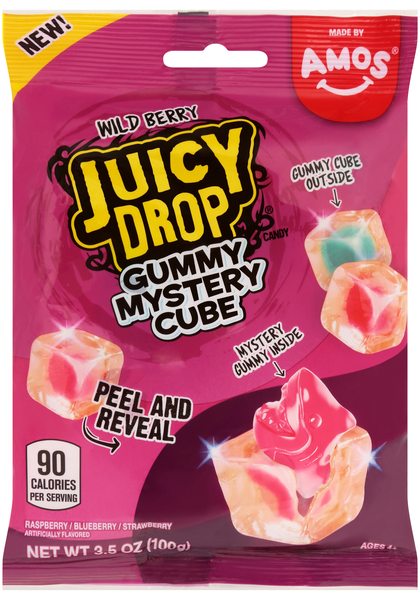 Juicy Drop Wild Berry Gummy Mystery Cube Candy
