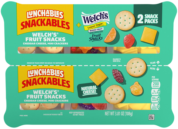 Lunchables Snackables Cheddar Cheese & Mini Crackers Snack - 2 ct