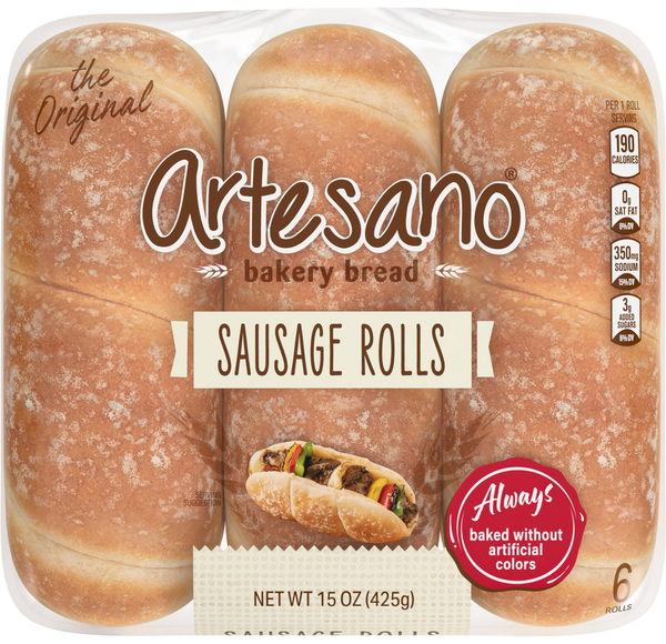 Artesano Sausage Rolls - 6 ct