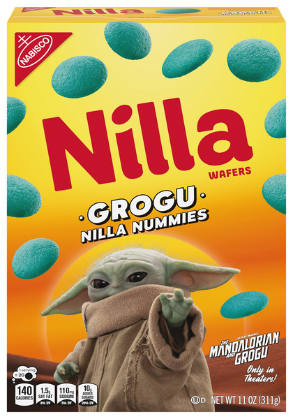 Nabisco Nilla Mandalorian Grogu Nummies Wafer Cookies
