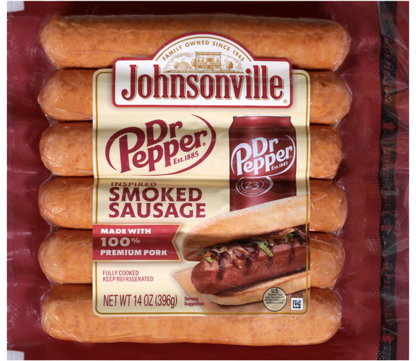 Johnsonville Dr. Pepper Inspired 100% Pork Smoked Sausage