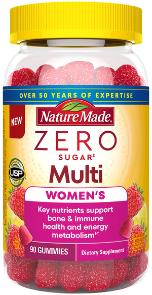 Nature Made Women's Zero Sugar Strawberry Lemonade Multivitamin Gummies