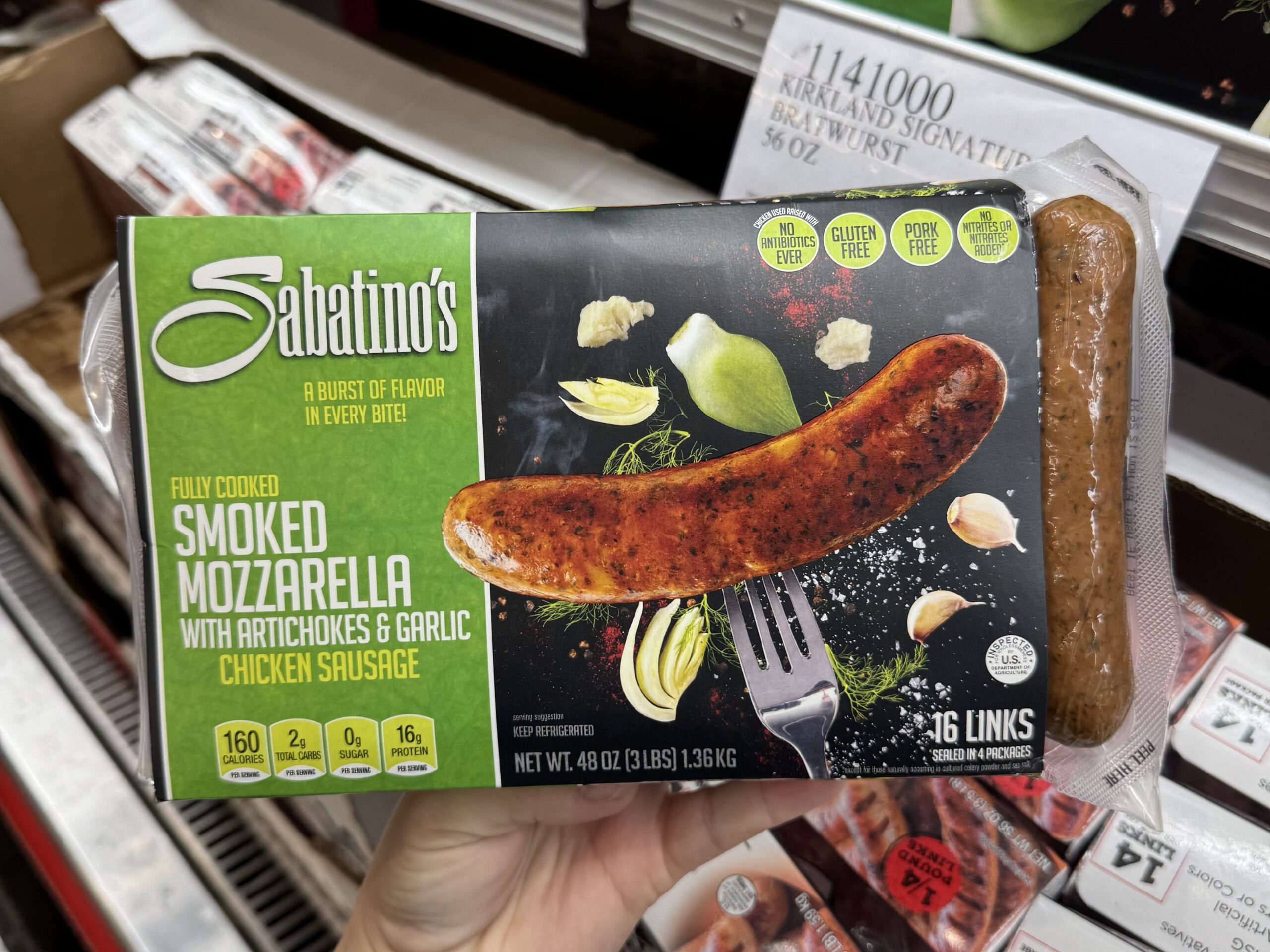Sabatino's Smoked Mozzarella Chicken Sausage