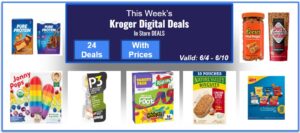 Kroger Weekly Digital Deals For You (In Store DEALS)