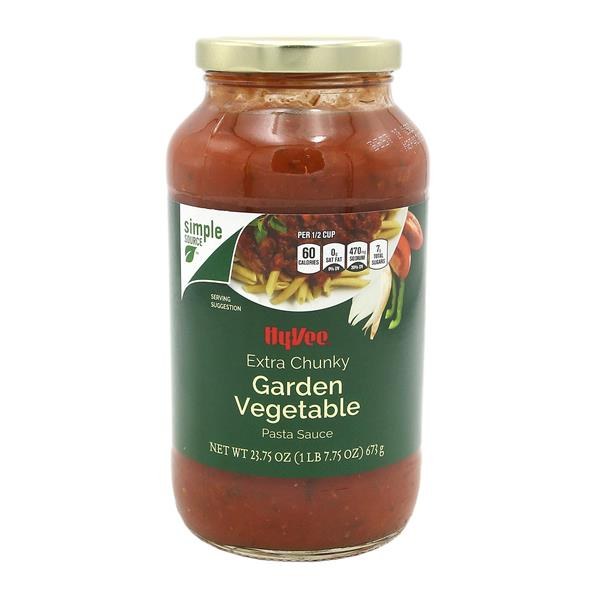 Hy-Vee Extra Chunky Garden Vegetable Pasta Sauce | $1.99 - $1.28