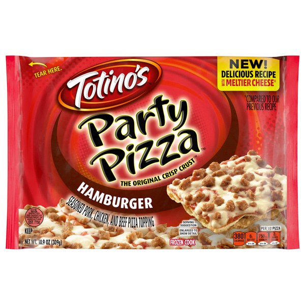 Totino's Hamburger Party Pizza | 4 for $6.00