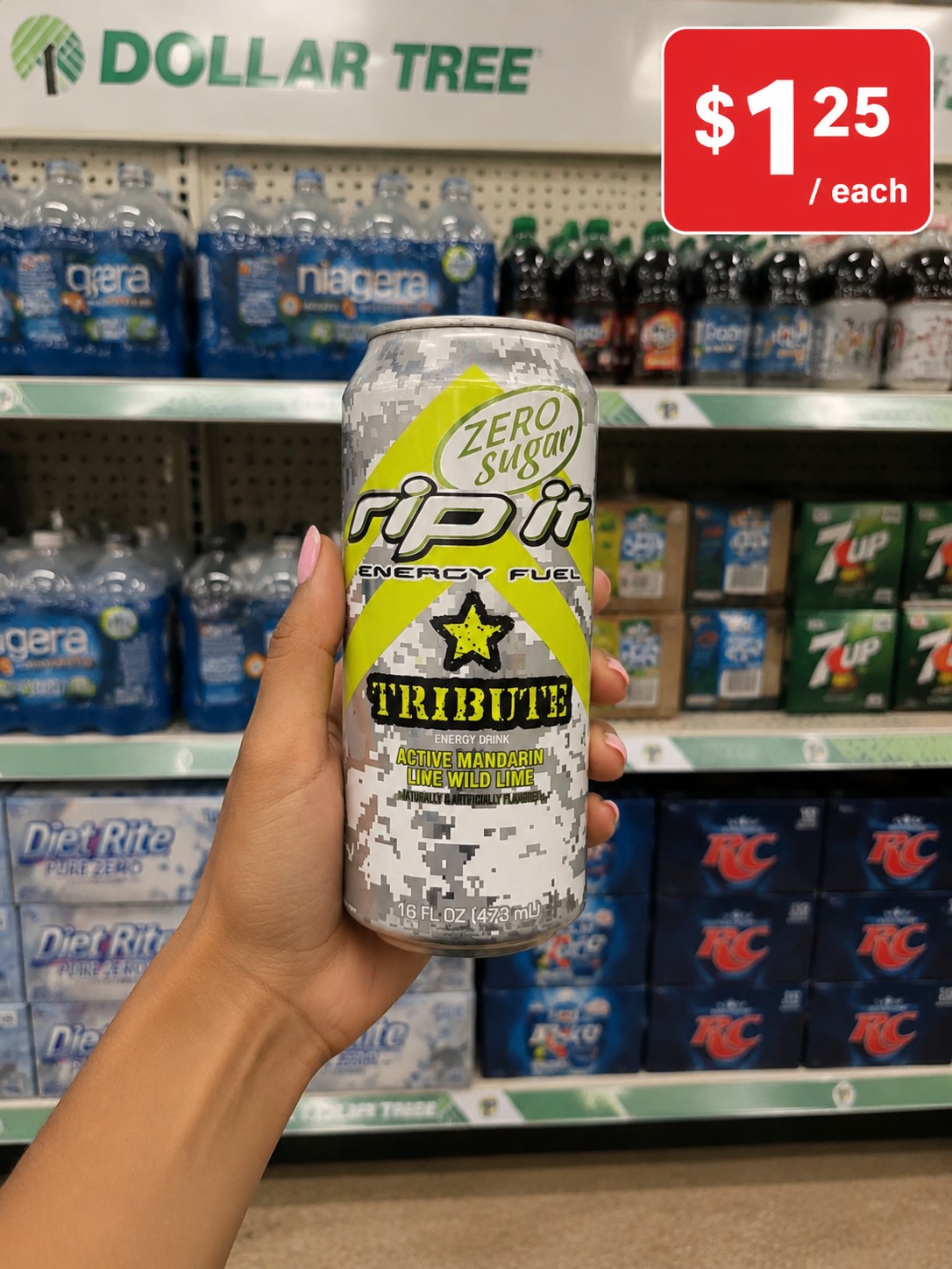 RIP IT ENERGY FUEL TRIBUTE ACTIVE MANDARIN LIME WILD LIME ZERO SUGAR